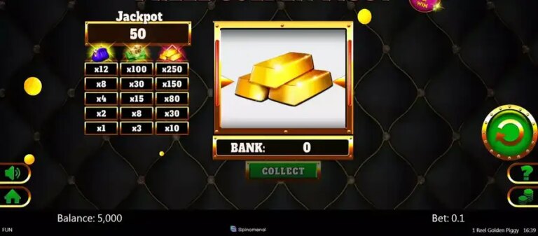 1 Reel Golden Piggy