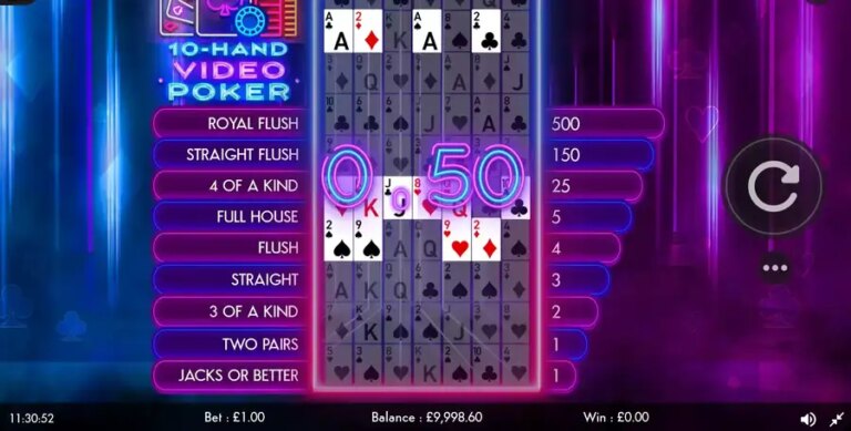 10 Hand Video Poker