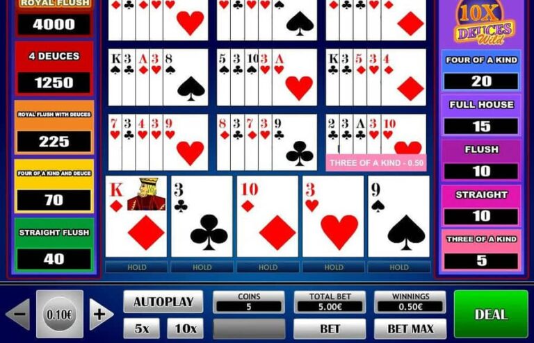 10x Deuce Wild Poker