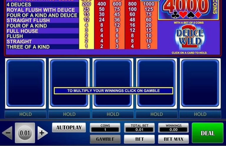 2 Deuce Wild Poker