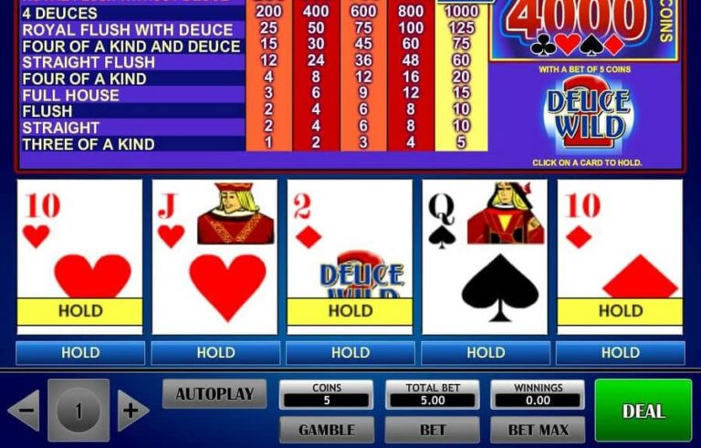 2 Deuce Wild Poker