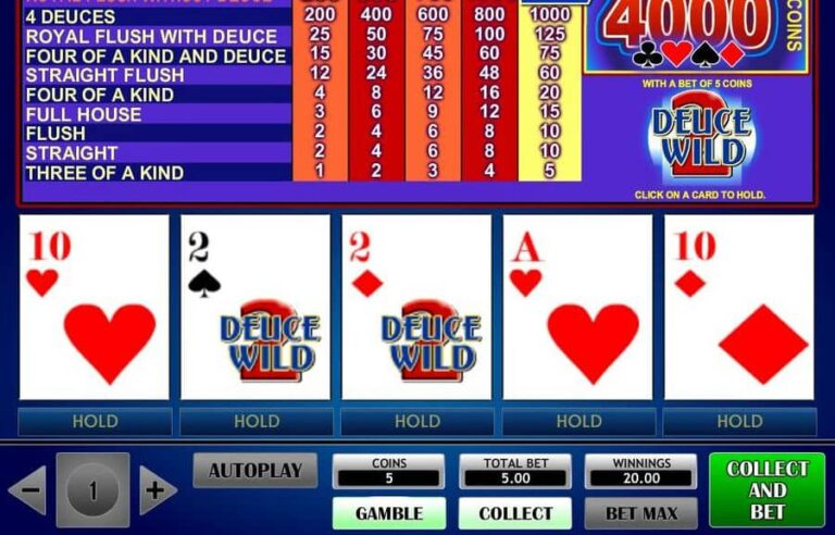 2 Deuce Wild Poker