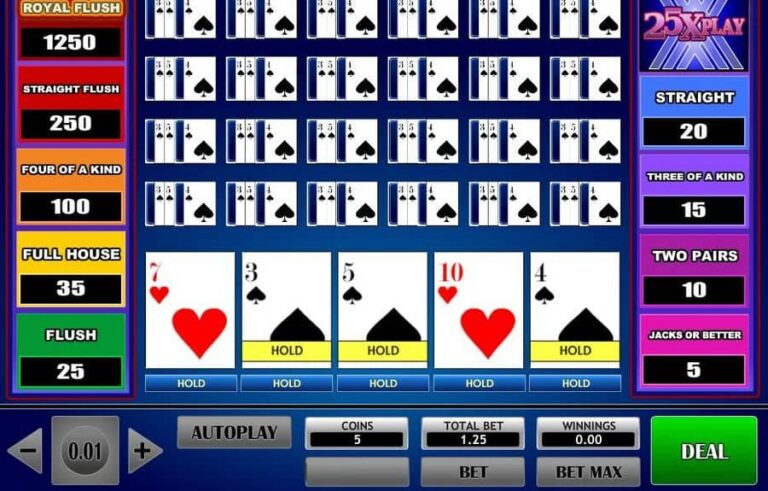 25x Play Poker
