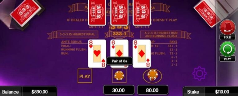 3 Card Brag (CORE Gaming)