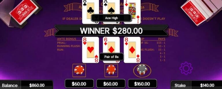 3 Card Brag (CORE Gaming)