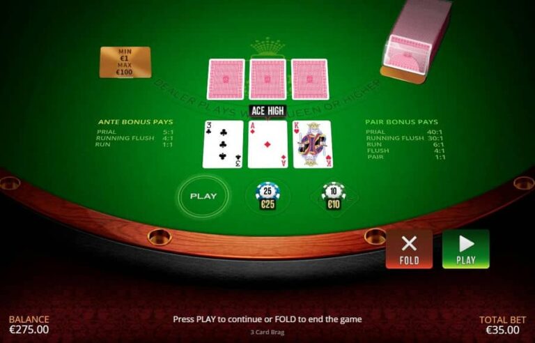 3 Card Brag (Skywind Group)