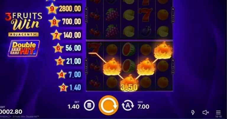 3 Fruits Win Double Hit