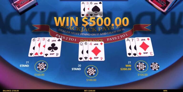 3 Hand Blackjack (HungryBear)