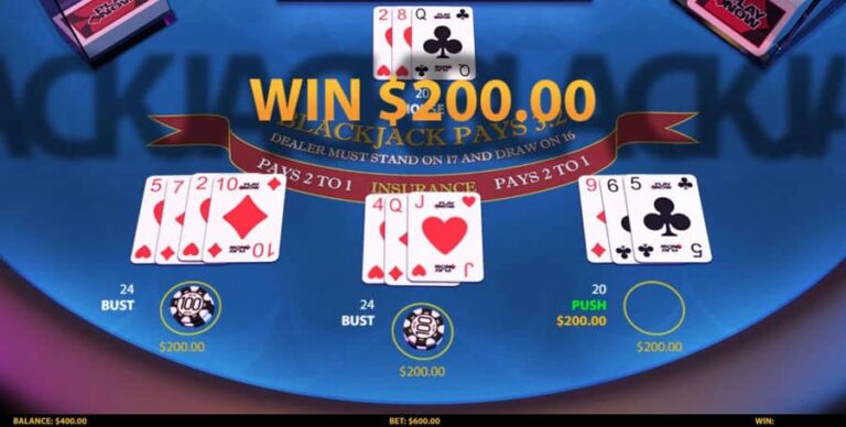 3 Hand Blackjack (HungryBear)