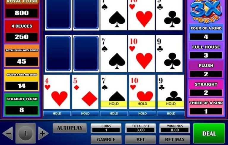 3x Deuce Poker