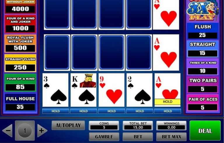 3x Joker Play Poker