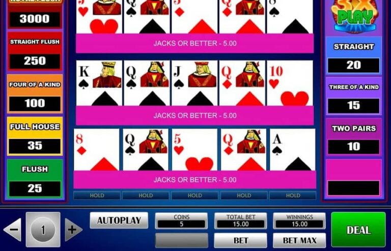 3x Play Poker