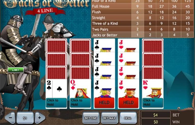 Jacks or Better 4 Line (Playtech)