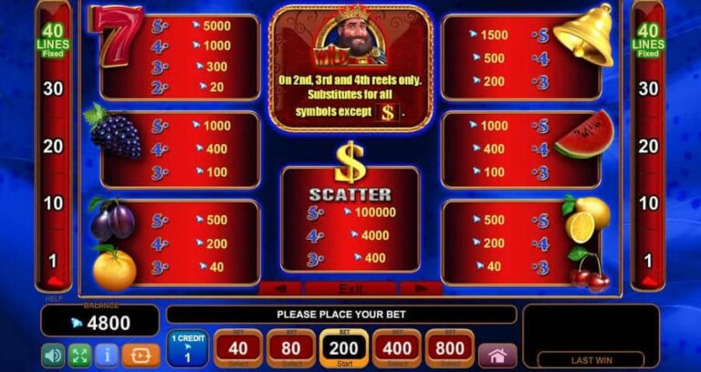 40 Lucky King