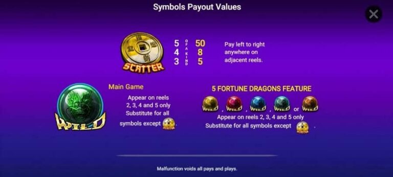 5 Fortune Dragons