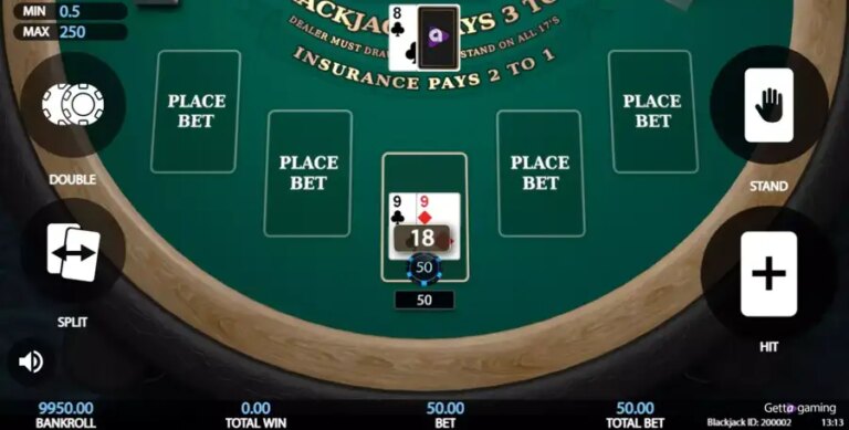 5 Hand Blackjack (Getta Gaming)