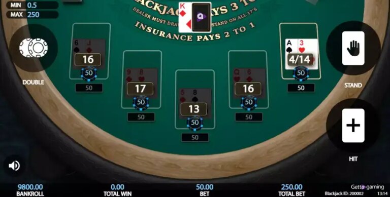 5 Hand Blackjack (Getta Gaming)