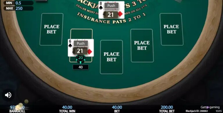 5 Hand Blackjack (Getta Gaming)