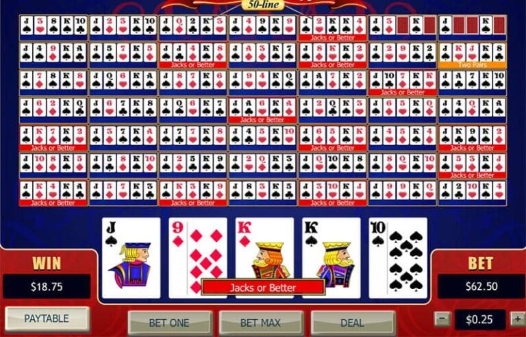 50-line Jacks or Better (Playtech)