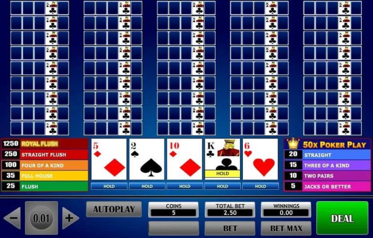 50x Poker Play Poker
