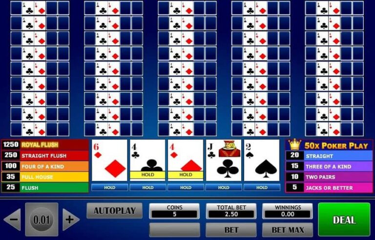 50x Poker Play Poker