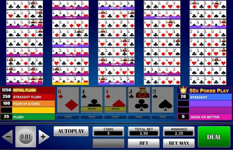 50x Poker Play Poker