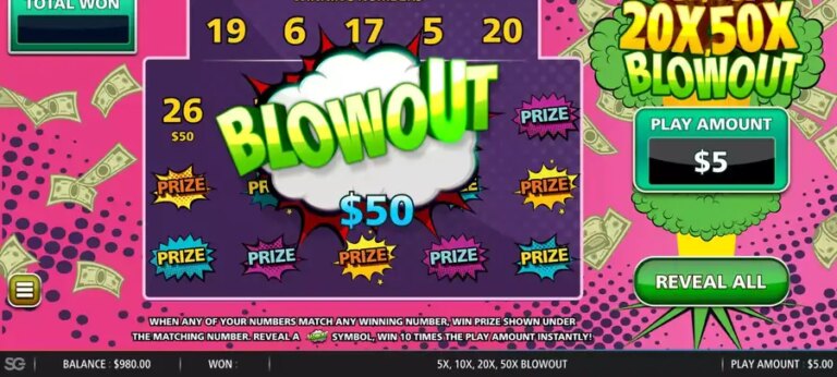 5x, 10x, 20x, 50x Blowout