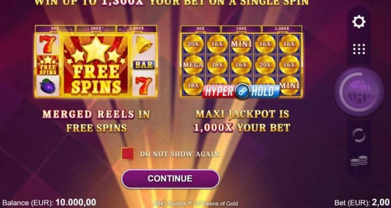 6 Tokens of Gold