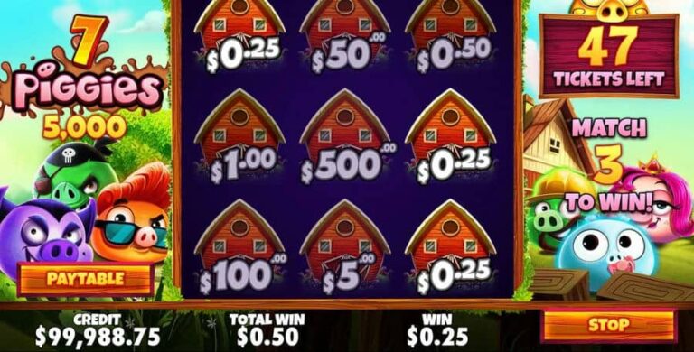 7 Piggies Scratchcard