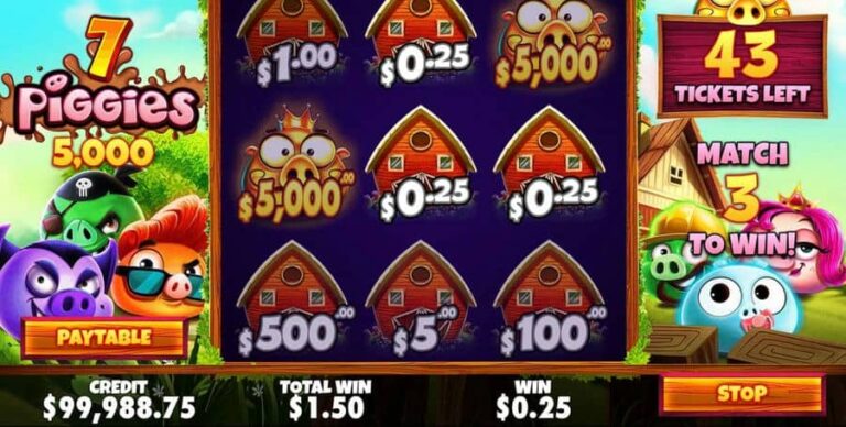7 Piggies Scratchcard