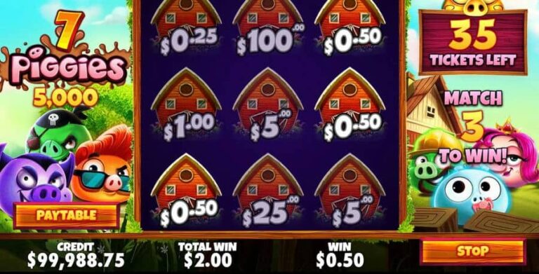 7 Piggies Scratchcard