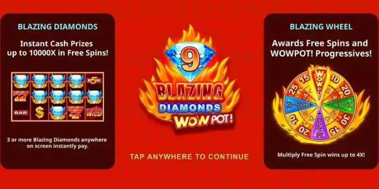 9 Blazing Diamonds Wowpot