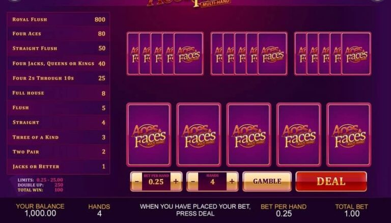 Aces and Faces Multihand (Playtech)