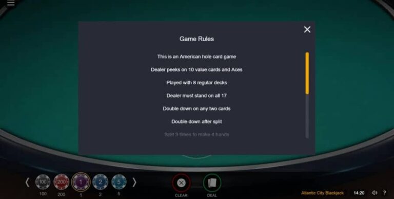 Atlantic City Blackjack (Switch Studios)