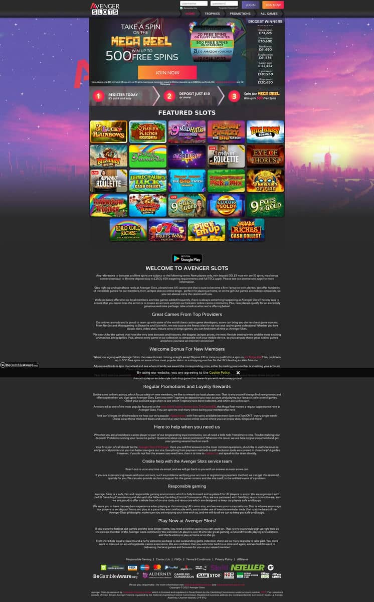 Avenger Slots