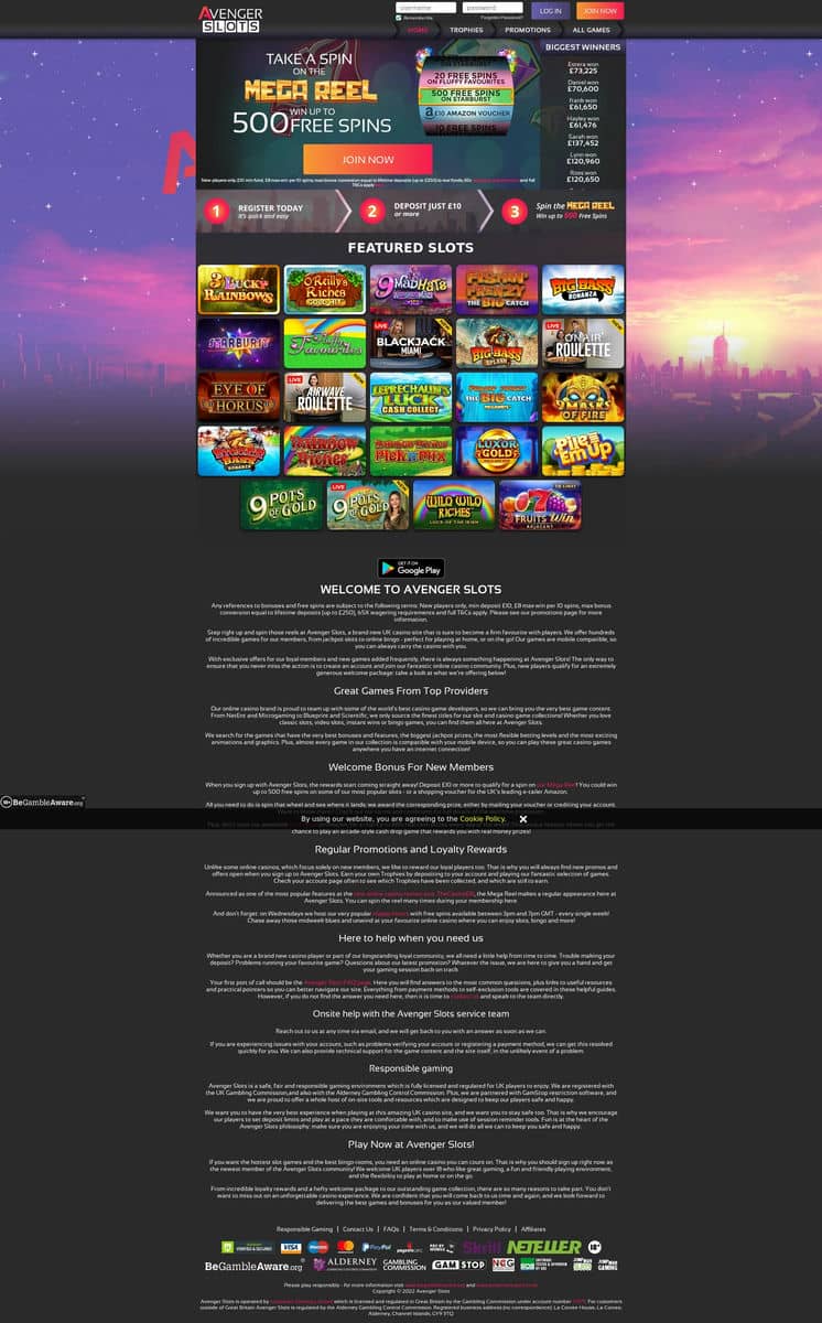 Avenger Slots