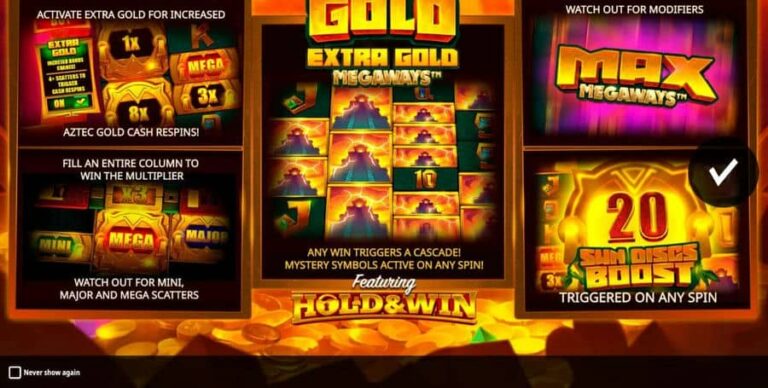 Aztec Gold Extra Gold Megaways