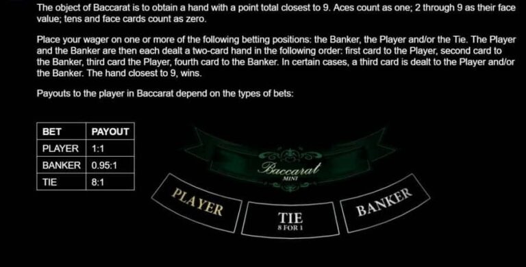 Baccarat Mini (Platipus)