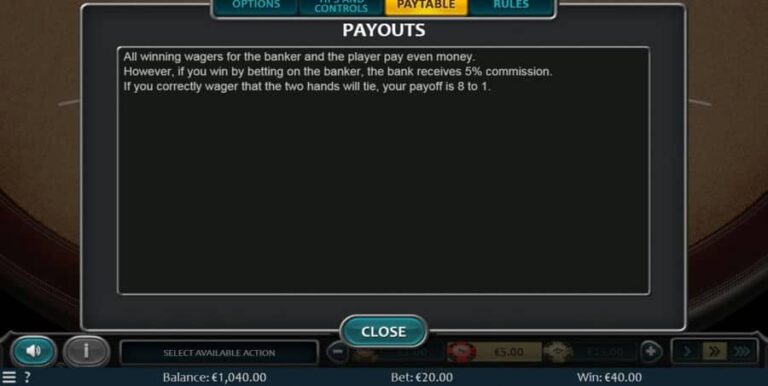 Baccarat (Nucleus Gaming)