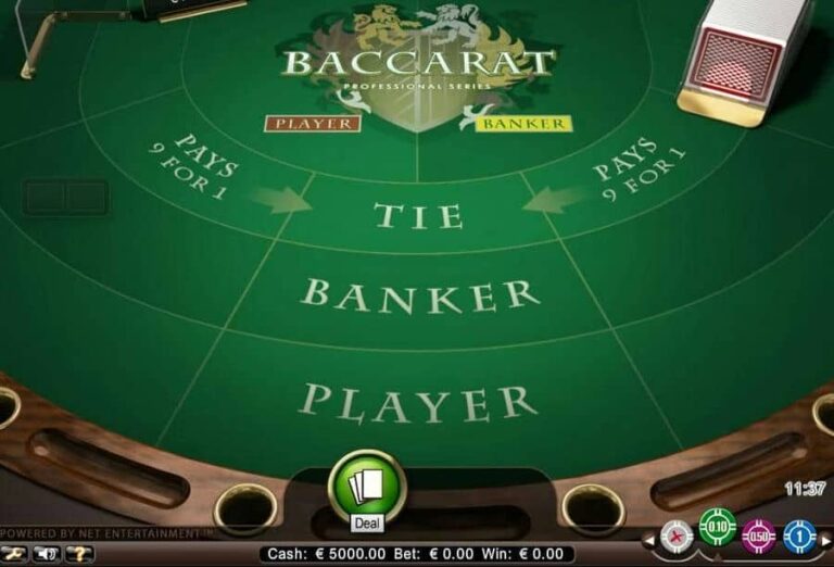 Baccarat Professional Series Low Limit