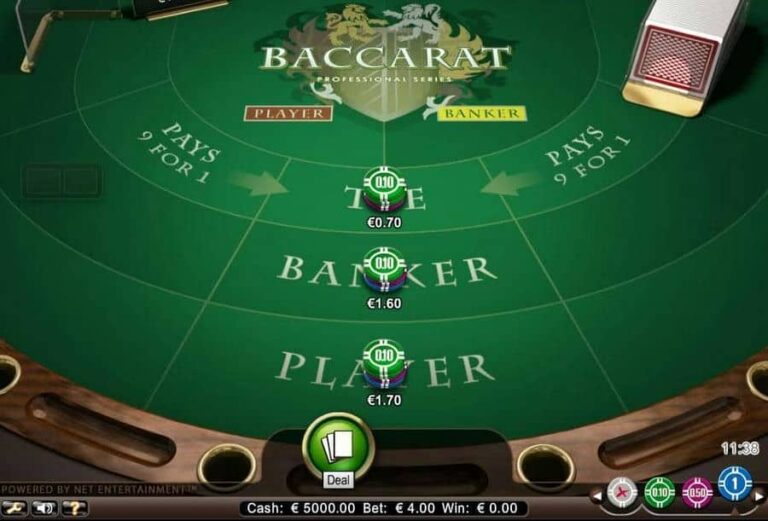Baccarat Professional Series Low Limit