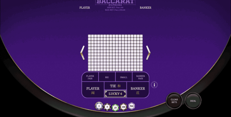 Baccarat Supreme No Commission