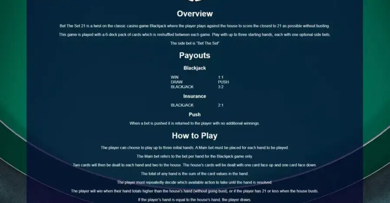 Bet The Set 21
