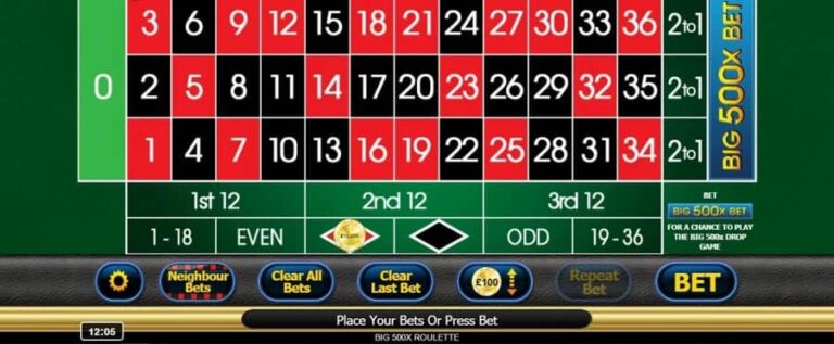 Big 500x Roulette