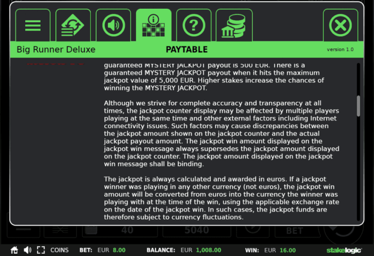 Big Runner Deluxe Jackpot