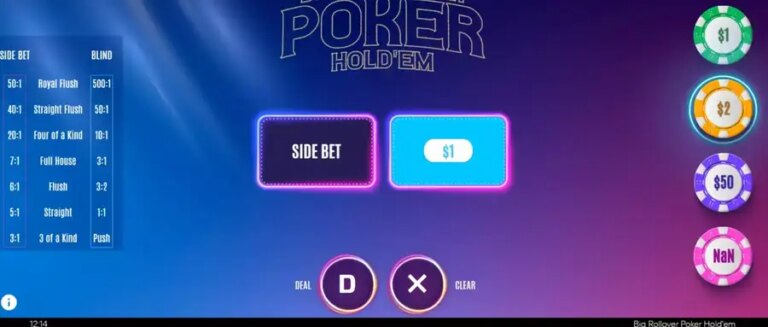 Bigrollover Poker Hold’em