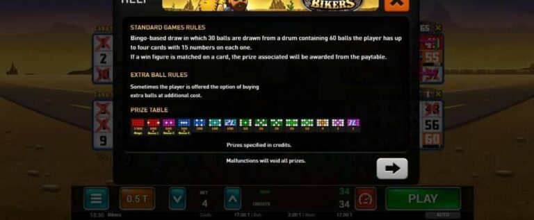 Bikers Bingo