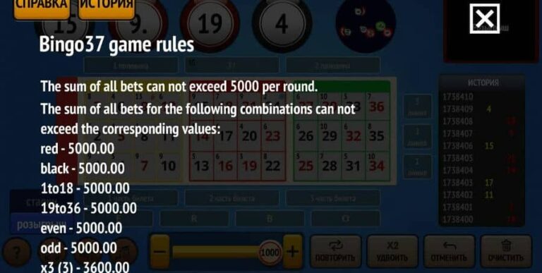 Bingo 37 Ticket