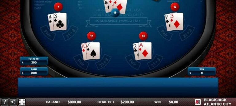 Blackjack Atlantic City (Red Rake)