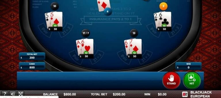 Blackjack European (Red Rake)